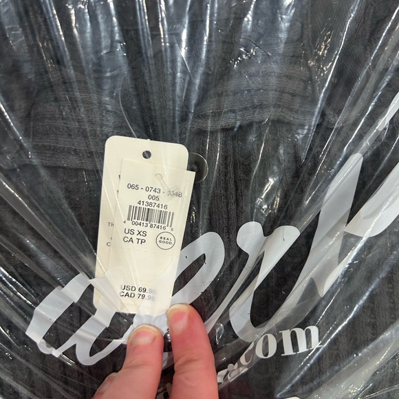 Dark Gray Waffle Knit Button-Up Shirt - Picture 4 of 5